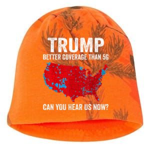 Trump Better Coverage Than 5g Can You Hear Us Now Politics Kati - Camo Knit Beanie