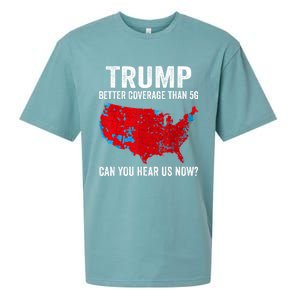 Trump Better Coverage Than 5g Can You Hear Us Now Politics Sueded Cloud Jersey T-Shirt