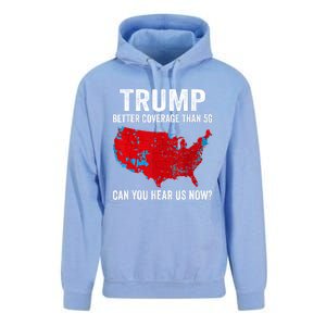 Trump Better Coverage Than 5g Can You Hear Us Now Politics Unisex Surf Hoodie