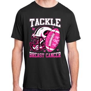 Tackle Breast Cancer Awareness Pink Ribbon Football Adult ChromaSoft Performance T-Shirt