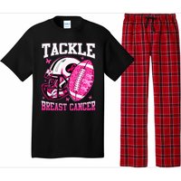 Tackle Breast Cancer Awareness Pink Ribbon Football Pajama Set