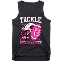 Tackle Breast Cancer Awareness Pink Ribbon Football Tank Top