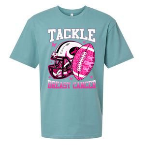 Tackle Breast Cancer Awareness Pink Ribbon Football Sueded Cloud Jersey T-Shirt