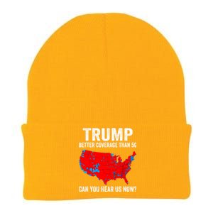 Trump Better Coverage Than 5g Can You Hear Us Now Politics Knit Cap Winter Beanie