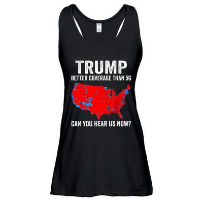 Trump Better Coverage Than 5g Can You Hear Us Now Politics Ladies Essential Flowy Tank