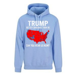 Trump Better Coverage Than 5g Can You Hear Us Now Politics Unisex Surf Hoodie