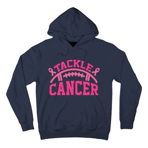 Tackle Breast Cancer Awareness Football Pink Ribbon Hoodie