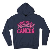 Tackle Breast Cancer Awareness Football Pink Ribbon Hoodie