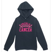 Tackle Breast Cancer Awareness Football Pink Ribbon Urban Pullover Hoodie