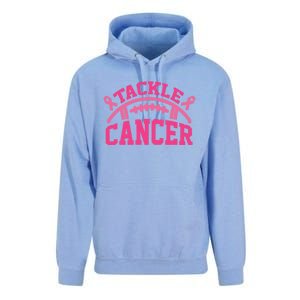 Tackle Breast Cancer Awareness Football Pink Ribbon Unisex Surf Hoodie