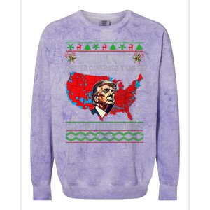 Trump Better Coverage Than 5g Ugly Christmas Sweater Xmas Colorblast Crewneck Sweatshirt