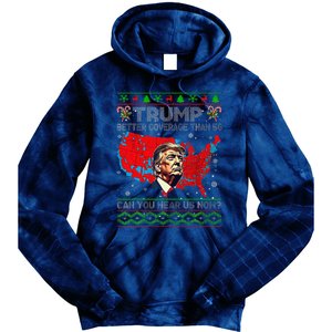 Trump Better Coverage Than 5g Ugly Christmas Sweater Xmas Tie Dye Hoodie