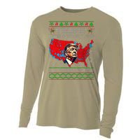 Trump Better Coverage Than 5g Ugly Christmas Sweater Xmas Cooling Performance Long Sleeve Crew