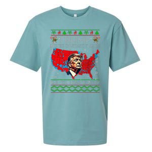 Trump Better Coverage Than 5g Ugly Christmas Sweater Xmas Sueded Cloud Jersey T-Shirt