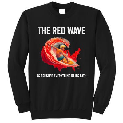 Trump Better Coverage Than 5g Can You Hear Us Now Red Wave Sweatshirt