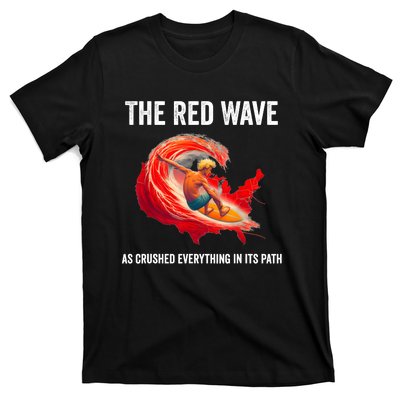 Trump Better Coverage Than 5g Can You Hear Us Now Red Wave T-Shirt