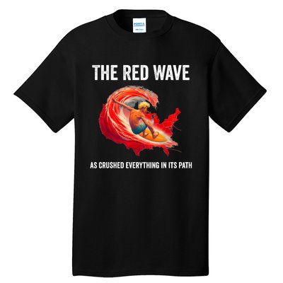 Trump Better Coverage Than 5g Can You Hear Us Now Red Wave Tall T-Shirt