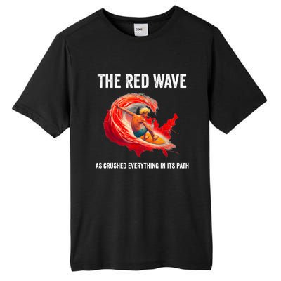 Trump Better Coverage Than 5g Can You Hear Us Now Red Wave Tall Fusion ChromaSoft Performance T-Shirt