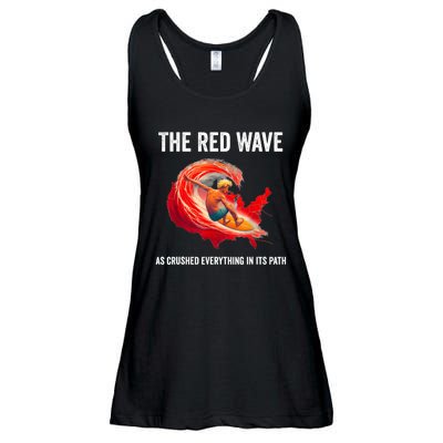 Trump Better Coverage Than 5g Can You Hear Us Now Red Wave Ladies Essential Flowy Tank