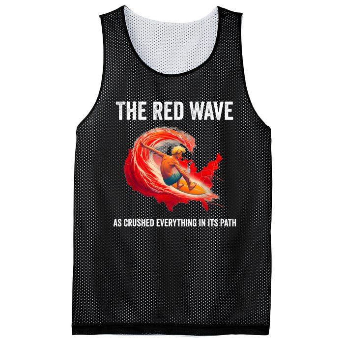 Trump Better Coverage Than 5g Can You Hear Us Now Red Wave Mesh Reversible Basketball Jersey Tank