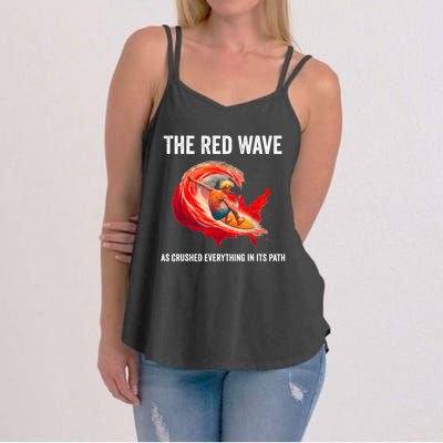 Trump Better Coverage Than 5g Can You Hear Us Now Red Wave Women's Strappy Tank