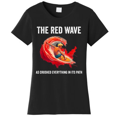 Trump Better Coverage Than 5g Can You Hear Us Now Red Wave Women's T-Shirt