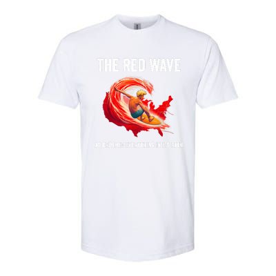 Trump Better Coverage Than 5g Can You Hear Us Now Red Wave Softstyle CVC T-Shirt