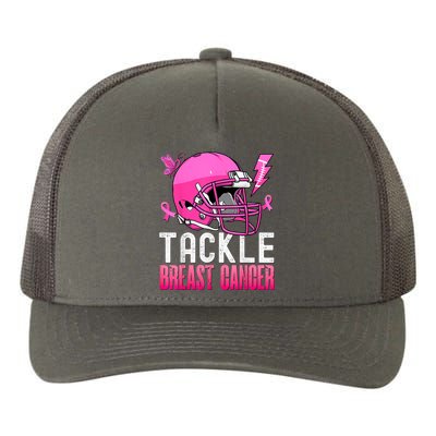 Tackle Breast Cancer Awareness Fighting American Football Yupoong Adult 5-Panel Trucker Hat