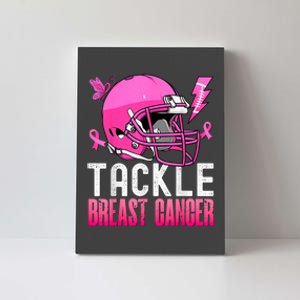 Tackle Breast Cancer Awareness Fighting American Football Canvas