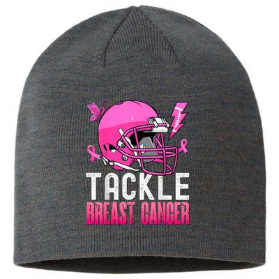 Tackle Breast Cancer Awareness Fighting American Football Sustainable Beanie