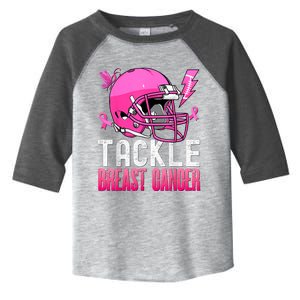 Tackle Breast Cancer Awareness Fighting American Football Toddler Fine Jersey T-Shirt