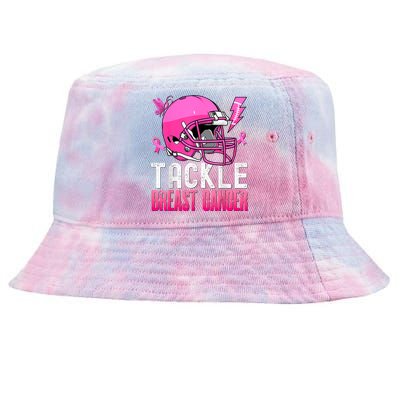 Tackle Breast Cancer Awareness Fighting American Football Tie-Dyed Bucket Hat