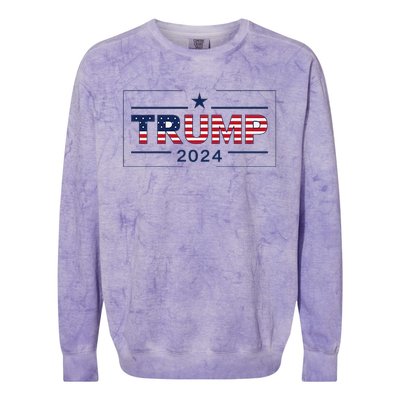 Trump Better Coverage Colorblast Crewneck Sweatshirt