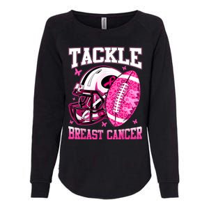 Tackle Breast Cancer Awareness Pink Ribbon Football Boy Kids Womens California Wash Sweatshirt