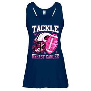 Tackle Breast Cancer Awareness Pink Ribbon Football Boy Kids Ladies Essential Flowy Tank