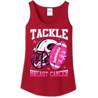 Tackle Breast Cancer Awareness Pink Ribbon Football Boy Kids Ladies Essential Tank