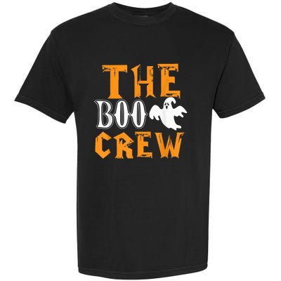 The Boo Crew Lazy Halloween Costume Funny Ghost Spirit Garment-Dyed Heavyweight T-Shirt