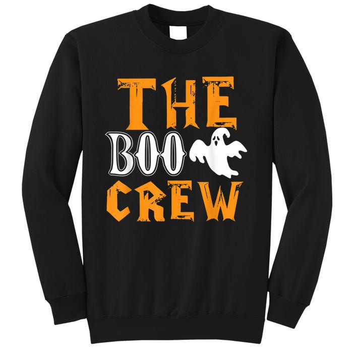 The Boo Crew Lazy Halloween Costume Funny Ghost Spirit Sweatshirt