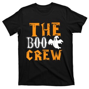 The Boo Crew Lazy Halloween Costume Funny Ghost Spirit T-Shirt