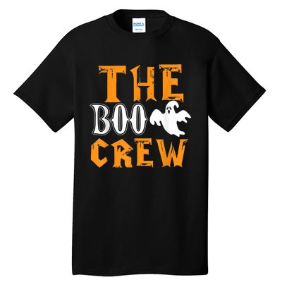 The Boo Crew Lazy Halloween Costume Funny Ghost Spirit Tall T-Shirt