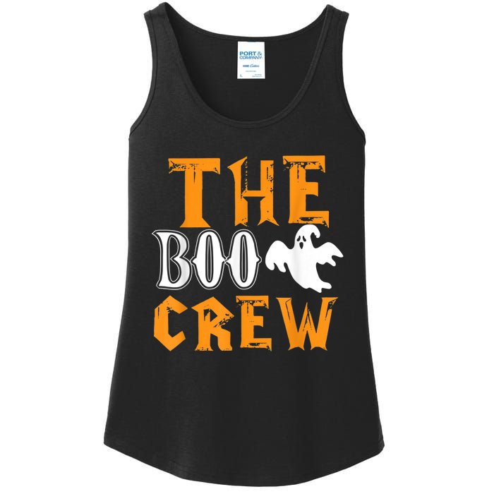 The Boo Crew Lazy Halloween Costume Funny Ghost Spirit Ladies Essential Tank