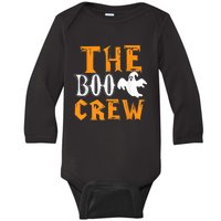 The Boo Crew Lazy Halloween Costume Funny Ghost Spirit Baby Long Sleeve Bodysuit