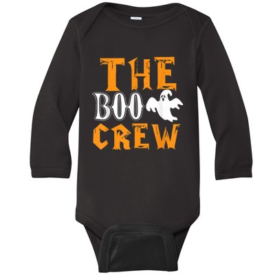 The Boo Crew Lazy Halloween Costume Funny Ghost Spirit Baby Long Sleeve Bodysuit