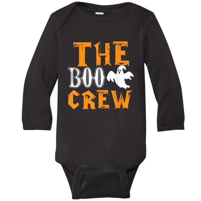 The Boo Crew Lazy Halloween Costume Funny Ghost Spirit Baby Long Sleeve Bodysuit