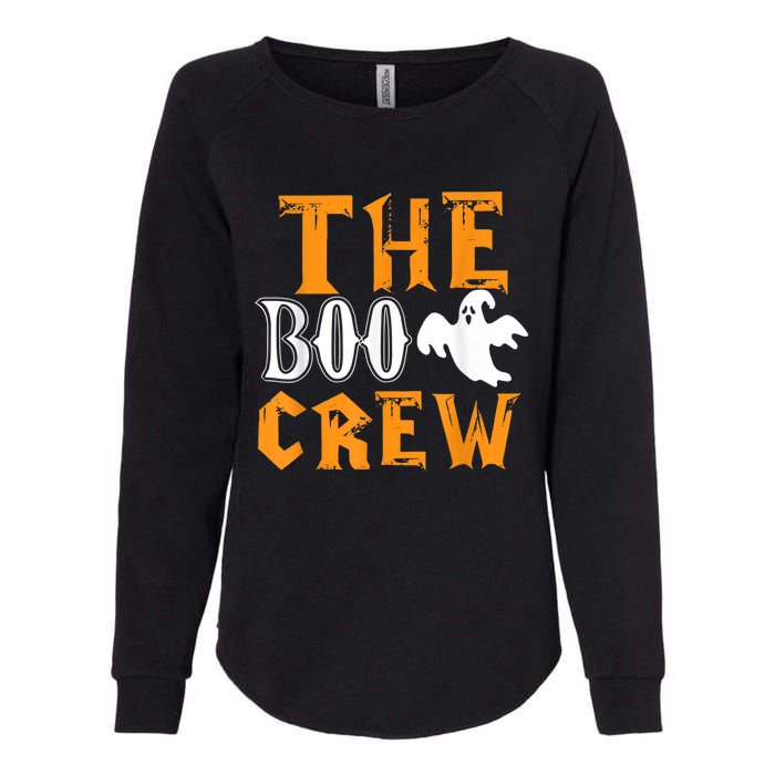 The Boo Crew Lazy Halloween Costume Funny Ghost Spirit Womens California Wash Sweatshirt