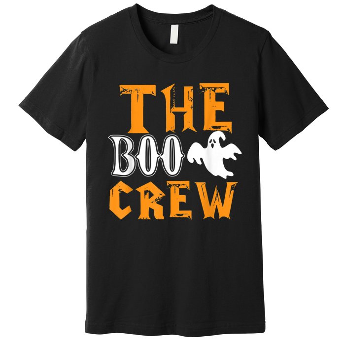 The Boo Crew Lazy Halloween Costume Funny Ghost Spirit Premium T-Shirt