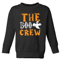 The Boo Crew Lazy Halloween Costume Funny Ghost Spirit Toddler Sweatshirt