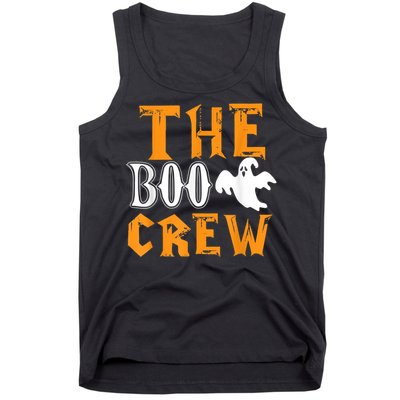 The Boo Crew Lazy Halloween Costume Funny Ghost Spirit Tank Top