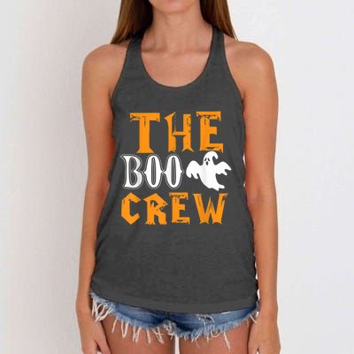 The Boo Crew Lazy Halloween Costume Funny Ghost Spirit Women's Knotted Racerback Tank