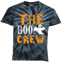 The Boo Crew Lazy Halloween Costume Funny Ghost Spirit Kids Tie-Dye T-Shirt